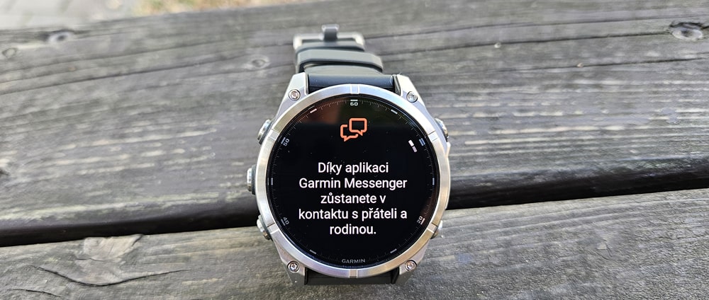 Garmin messenger: psaní zpráv přes hodinky